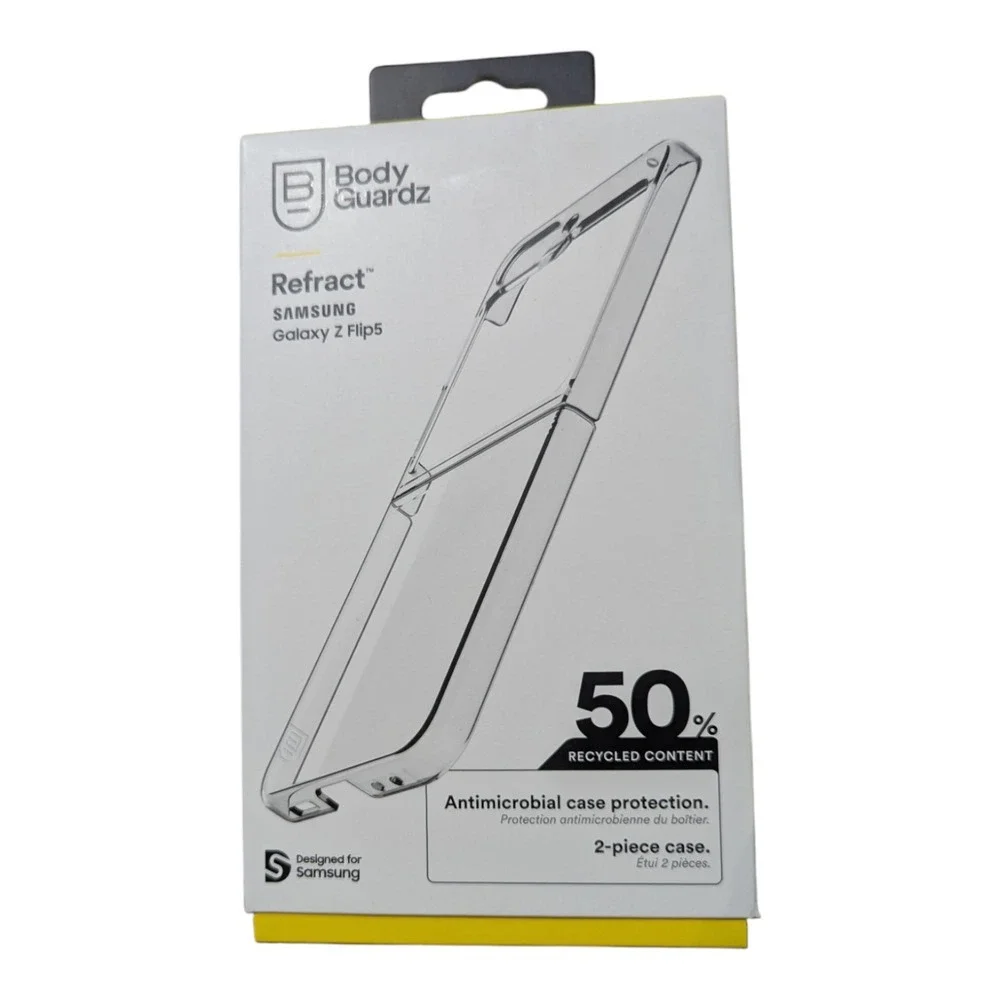 D8. BodyGuardz‎ Refract Case for Samsung Galaxy Z Flip5 - Clear